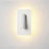 Nordic LED-vägglampa med omkopplare 3W Spotligh 6W Bakgrundsbelysning Gratis Rotation Sconce Inomhus Vägglampa För Hem Sovrum Sängljus
