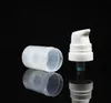 5 ml 10ml Refillerbar resa Tomma Liten luftfria pumpens lotionflaskor med vit pump Klar eller vit lock LX1220