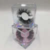 Leere Würfel Wimpern box klares stereoskopisches 3D Wimpern 5D Nerz Wimpern Großhandel benutzerdefinierte Verpackung