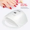 48W Sun Pro Nail Dryer Manicure Lamp draagbare UV LED NAIL LAMP GEL Poolhuurlamp met bodem 30s60s Timer LCD Display1643818