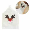 1pc New Christmas Mrs Mr Santa Hat Dining Dinner Table Party Chair Back Covers Party Xmas Table Home House Christmas Decoration