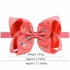 12 pz/lotto 6 pollici cavallo stella unicorno stampa archi cravatta fasce per bambini ragazza colorata fascia elastica accessori per capelli