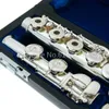 Muramatsu GX-III High Quality C Tune 16 Keys Holes Open Flute Silver Plated New Musical Instrument E Key Flute with Case Free Shipping