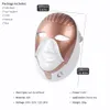 Best Selling Home Uso LED Facial Mask Máscara 7 Cores LED Therapy Light Therapy Rejuvenescimento LED Máscara com Pescoço Face Beauty Machin