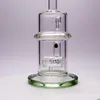 Glass Smoking Pipes Hookahs Green Ring 8.5Inches Glass Bong with 14mm Frosted bowl Global delivery