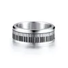 Rotatable Spinner Ring Men Music Piano Keyboard Stainless Steel New Man Boyfriend Gift