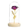 LED Galaxy Rose Flower Flor dos namorados Presente de cristal romântico Rose com caixa