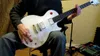 Rzadkie studio Buckethead baryton gitara czerwona guzika guzika guzika zabójcza przełącznik Alpine White Electric Guitar5291817