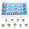 Hot Koop 3 Wands en 9 Diamant Tips voor Diamond Microdermabrasie Gezichtsschilmachine 3 Roestvrij stokken Diamanttips Katoenen filters