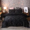 Zestawy pościeli Nowe 3PCS Czarny 4 rozmiar arkusza łóżka Zestawy okładki Diver Duvet Cover Fibre Home El9312837