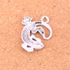 35pcs Charms gecko jaszczurka antyczne srebrne wisiorki Wykonanie ręcznie wykonanego tybetańskiego srebrnego biżuterii 31*24 mm