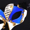 3 Farben halbes Gesicht Maskerade Masken für Kinder Designer kreative Halloween-Maske Cosplay Kunststoff Masque schnelle Lieferung