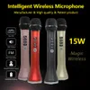 L-698 Speaker Professional 15W bärbara USB trådlösa karaokemikrofonhögtalare med Dynamic Mic Mobile KTV
