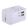 World Wide 100250V 6A Universal Travel Adapter USEUUKAU Multi Plug Charger With Dual USB 2 Ports6786029