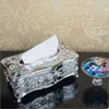 Luxe Europese Stijl Acryl Tissue Box KTV Zakdoek Toiletrolhouder Tafelaccessoires waterdichte Dozen hele 2420