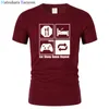 tshirt Funny New Fashion Eat Sleep Game Repeat Mens Gamer Funny T Shirt Custom Pattern cotton man T-shirt casual T195