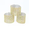 Napkin Ring Chairs Buckles Multicolor Wedding Event Decoration Crafts 8 row mesh Rhinestone Holder Handmade Party Supplies