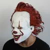 Movie Stephen King S It 2 ​​Cosplay Pennywise Clown Joker Mask Tim Curry Maska Cosplay Halloween Party Rekwizyty LED Maska