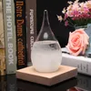 Nya kreativa glas hantverk 17.5 * 8cm droppar vatten form storm glas väder prediktor flaska jul hantverk konst presenter