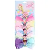 Дети 039s головной убор набор 54 цвета Jojo Big Bow 6 Colors One Card Child Hair Clip Детские волосы девочка с клипами цветочный клип6883204