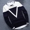 デザイン3コロスファッションマンセーターメンカジュアルコットン秋の秋のメンズセーターは暖かい冬のプルhomme v191026を維持します