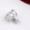 Znaki rurowe Ustalenia z PEG 925 Sterling Silver Jewelry Dokonywanie Wisiorek Złącze Suwak Charms 10 sztuk