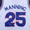 Maglie da basket 2020 New Kansas Jayhawks College Basketball Jersey NCAA 25 Danny Manning White All Stitched and Embroidery Men Youth Size