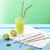 21.5CM/8.5" Reusable Drinking Straw Stainless Steel Straw High Quality Metal Colorful Straw Bar Party Accessory JK2006XB