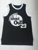 Maillots de basket-ball Tournoi pour hommes Shoot Out Birdmen # 23 Motaw Movie Maillot de basket-ball 100% cousu au-dessus de la jante Moive Noir S-3XL Expédition rapide