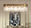 Nouveau lustre de luxe lampe en cristal moderne kroonluchter AC110V 220V or salle à manger salon luminaires MYY