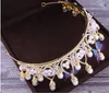 2020 nouveau Design pas cher Bling Bling ensemble couronnes papillon perles cristal bijoux de mariée accessoires diadèmes de mariage coiffes cheveux