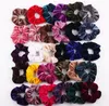 36 colores de terciopelo Scrunchie mujeres niñas bandas de goma elásticas para el cabello accesorios goma lazo anillo para el cabello cuerda soporte de cola de caballo