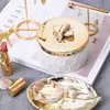 [DDisplay] Porcelana Favo De Mel Frascos De Jóias Pulseira Personalizada Branco Organizador Caso Brincos De Abelha De Ouro Glamour Exibição Titular