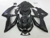 Motorcykel OEM Fairing Kit för Suzuki GSXR600 GSXR750 2008 2009 Svarta Fairings GSXR 600 750 08 09 10 Injektionsgjutning QA25