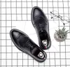 2019 klassische Retro Bullock Design Männer Klassische Business Formale Schuhe Spitz Leder Schuhe Männer Oxford Kleid Schuhe