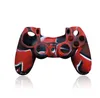 Färgglada Camo Soft Silicone Gel Gummi Case Skin Gripskydd för PS4 Wireless Controller Case Skin Grip Cover Game