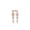 NOUVEAU Designer de luxe 18K Rose Gold Tassel Boucle d'oreille avec boîte d'origine pour Pandora 925 Fleurs en argent sterling Pendentif Cadeau Boucles d'oreilles longues