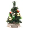 Mini Christmas Pine Tree Festival Party Ornaments Xmas Home Office Decor1
