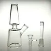 7-Zoll-Glas-Dab-Rigs-Wasserbongs, Shisha-Rauchpfeifen mit 14 mm weiblichem Downstem-Schüssel, dickem Pyrex-Becher, Recycler, Heady Bong