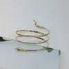 Bracelets jonc serpent punk ouvert Bracelet de bras supérieur manchette ton or/argent