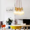 Modern G9 LED Pendant Lights Crystal Glass Handlamp Nordic Pendant Lampor för vardagsrum / Restaurang / Hembelysning AC110V / 220V