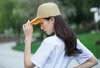 women Straw Baseball Cap m letter Transparent PVC Patchwork Straw Breathable summer Hat Snapback Hat Visor LJJK1679