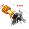 1Stück Drei Seiten Motorrad Scheinwerfer Strahl H4 HS1 H6 P15D Weiße Glühbirne 6000K LED 18W HiLo COB chip 2000LM DC 12V5008080