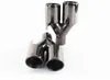 1 Pair M Logo Stainless Steel Exhaust Pipe Universal Inlet 60mm Outlet 90mm Car Muffler Tip