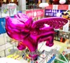 Shiny Large Purple Inflatable Pig Model Animal Balloon Air Blow Up Flying Pig Statue Replica With Wings For Concert Stage Decoration