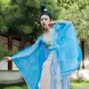 Rainha chinesa Traje dinastia Tang filme de TV vestido de fada fotografia mulheres sexy trailing dance stage wear