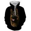 Deutscher Schäferhund süße Hunde Hoodie Männer/Frauen 3D-Druck Hoodies Sweatshirts lässige Streetwear-Oberteile im Harajuku-Stil