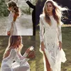 Designer Bohemian Mermaid Wedding Dresses With Long Sleeves Retro France Lace Sexy Backless Forest Country Boho Wedding Dress Hippies Cheap