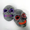 Skull Glowing Mask Costume LED Party Mask for Horror Theme Cosplay EL Wire Halloween Masks Halloween Party Supplies RRA2126