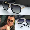 fashion sunglasses ONE 2030 men design metal vintage simple style square frame outdoor protection UV 400 lens eyewear with case
